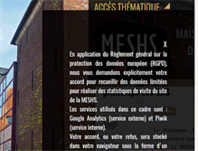 Tablet Screenshot of printempsshs.meshs.fr