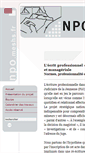 Mobile Screenshot of npo.meshs.fr