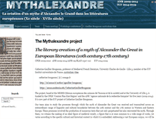 Tablet Screenshot of mythalexandre.meshs.fr